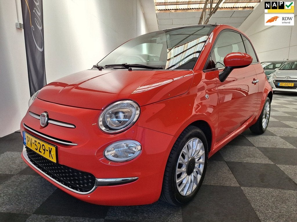 Fiat 500 2017. Turbo Lounge uitv. 2e eig. 75.000km. NAP