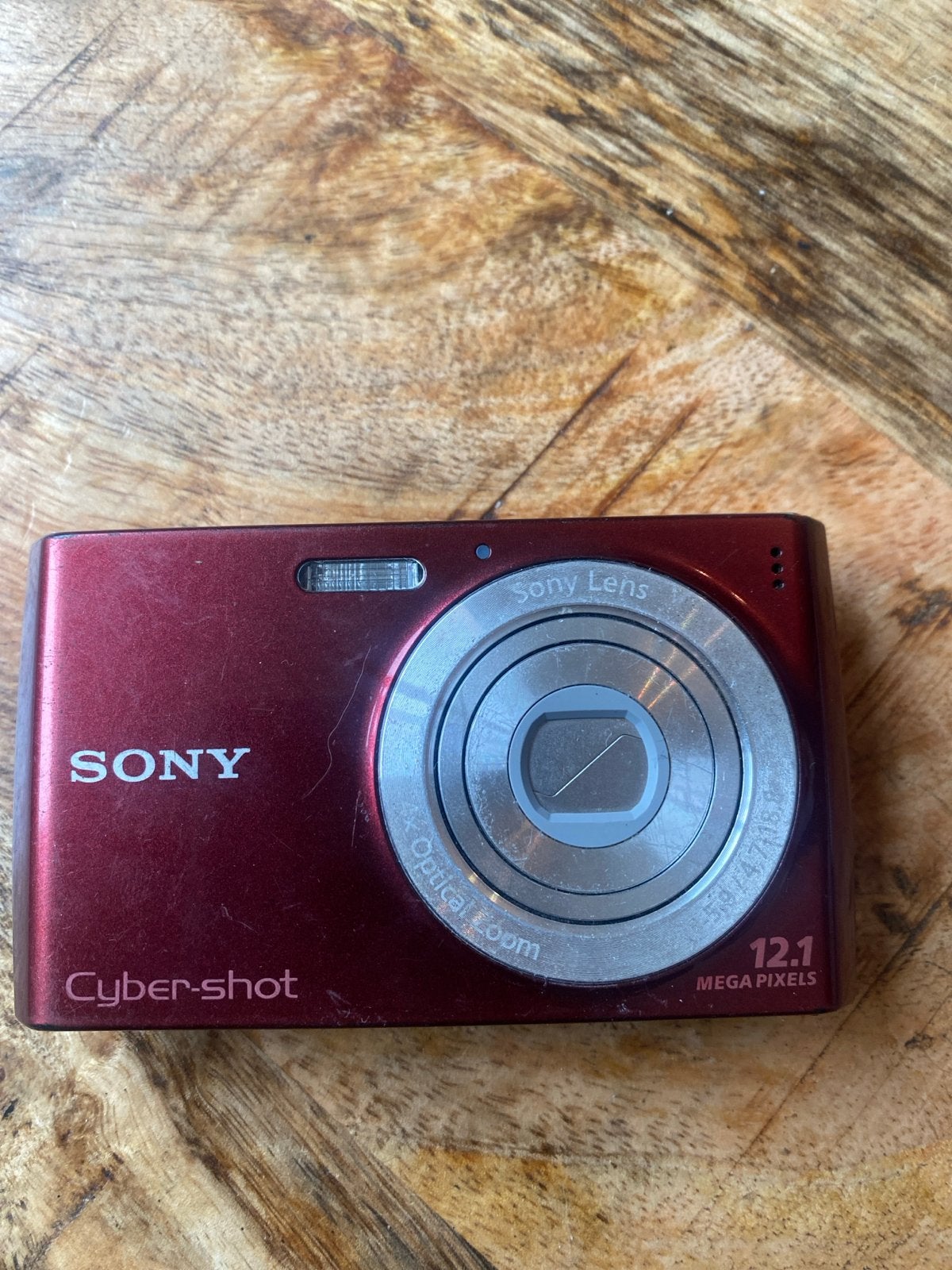 Sony Cyber-shot DSC-W510 Compactcamera Rood, Ingebouwde flitser, Gebruikt, Ophalen of Verzenden, Compactcamera