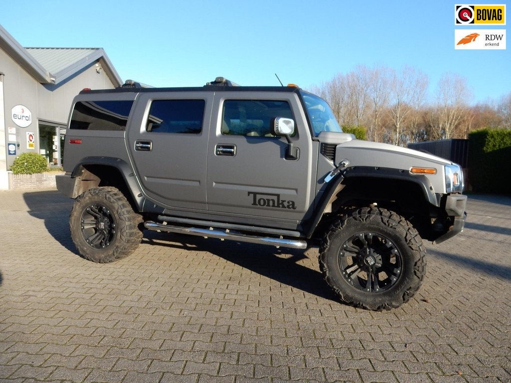 Hummer H2 6.0 V8 Aut. Verhoogd + verbreed, Auto's, Hummer, H2, 4x4, Airbags, Airconditioning, Alarm, Automatische klimaatregeling