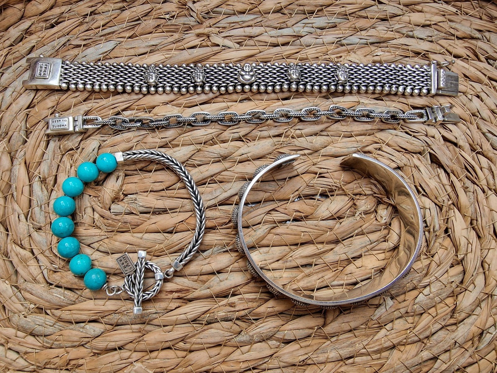 Zilveren armbanden set - Diverse stijlen, Gebruikt, Ophalen of Verzenden, Met bedels of kralen, Zilver