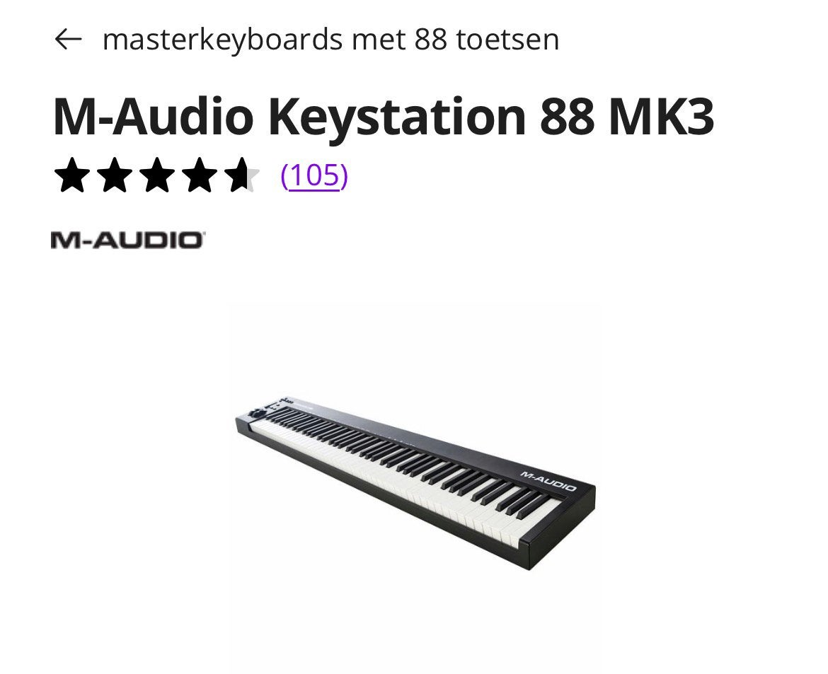 Midi keyboy, Ophalen, Zo goed als nieuw, Overige aantallen, Overige merken