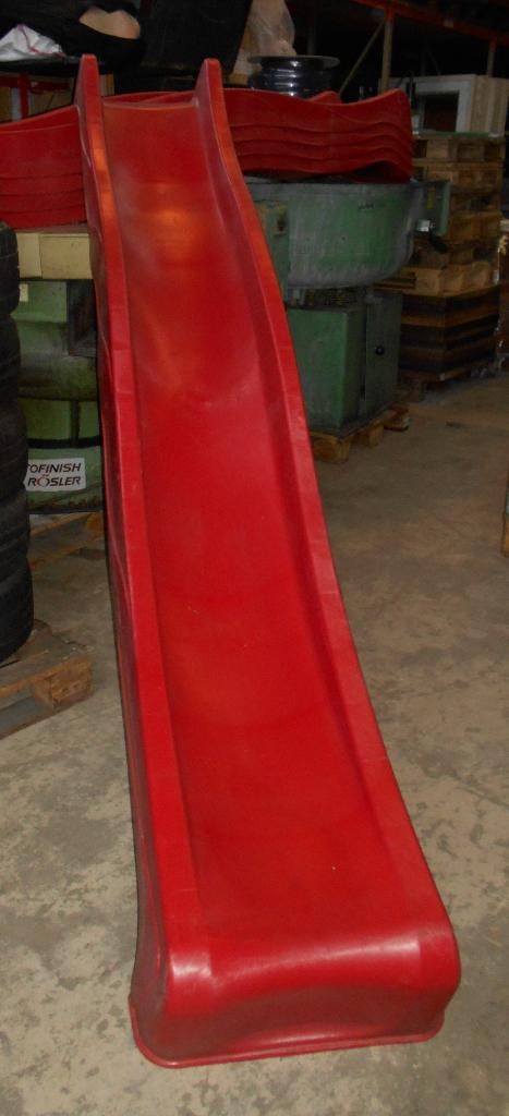 Nieuwe kunststof glijbaan, aanbouw, 290 lang, rood, Ophalen, Nieuw, Glijbaan, Aanbouwonderdeel
