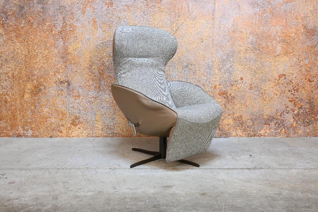 ZGANieuw grijze stoffen Jori Daydreamer design relaxfauteuil, Jori, 75 tot 100 cm, Ophalen of Verzenden, Jori