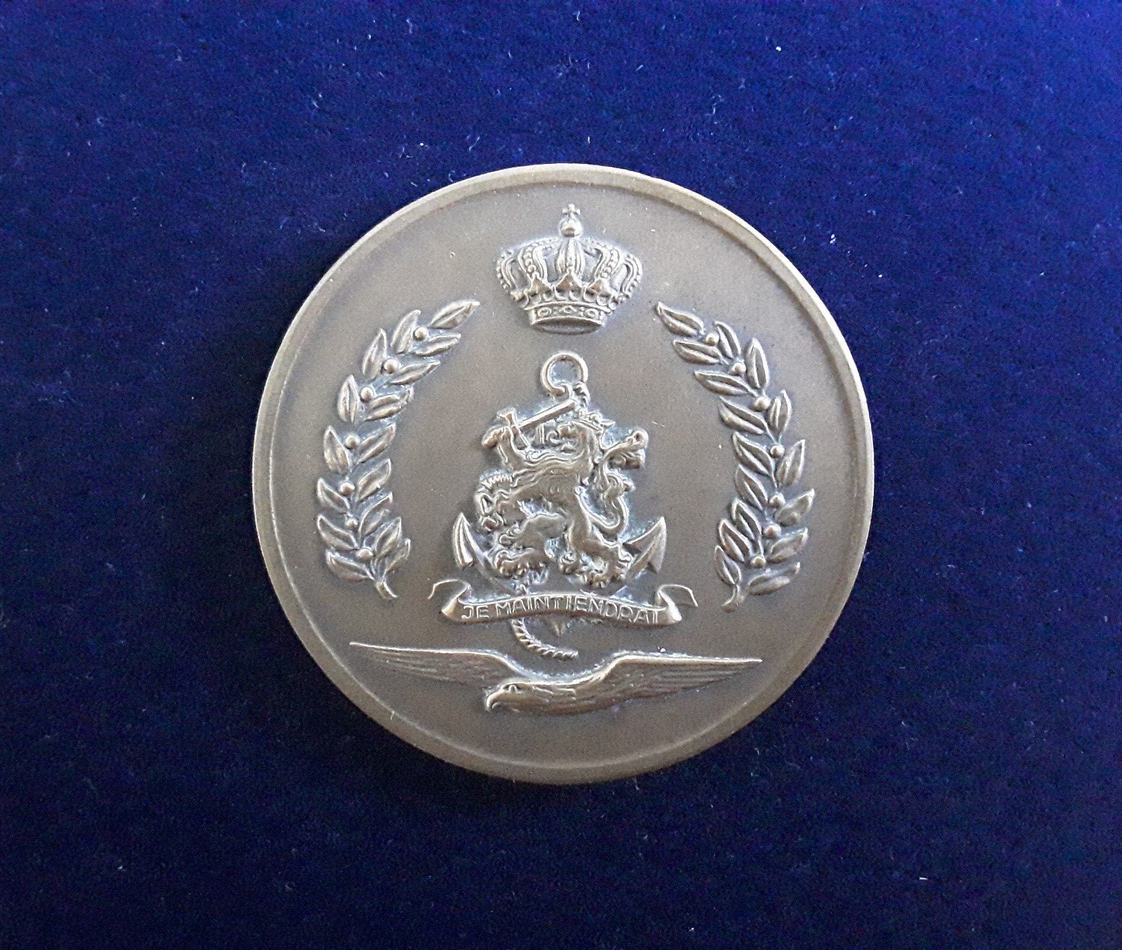 Grote medaille wisselprijs equipe degen Defensie 1965, Verzamelen, Militaria | Algemeen, Ophalen of Verzenden