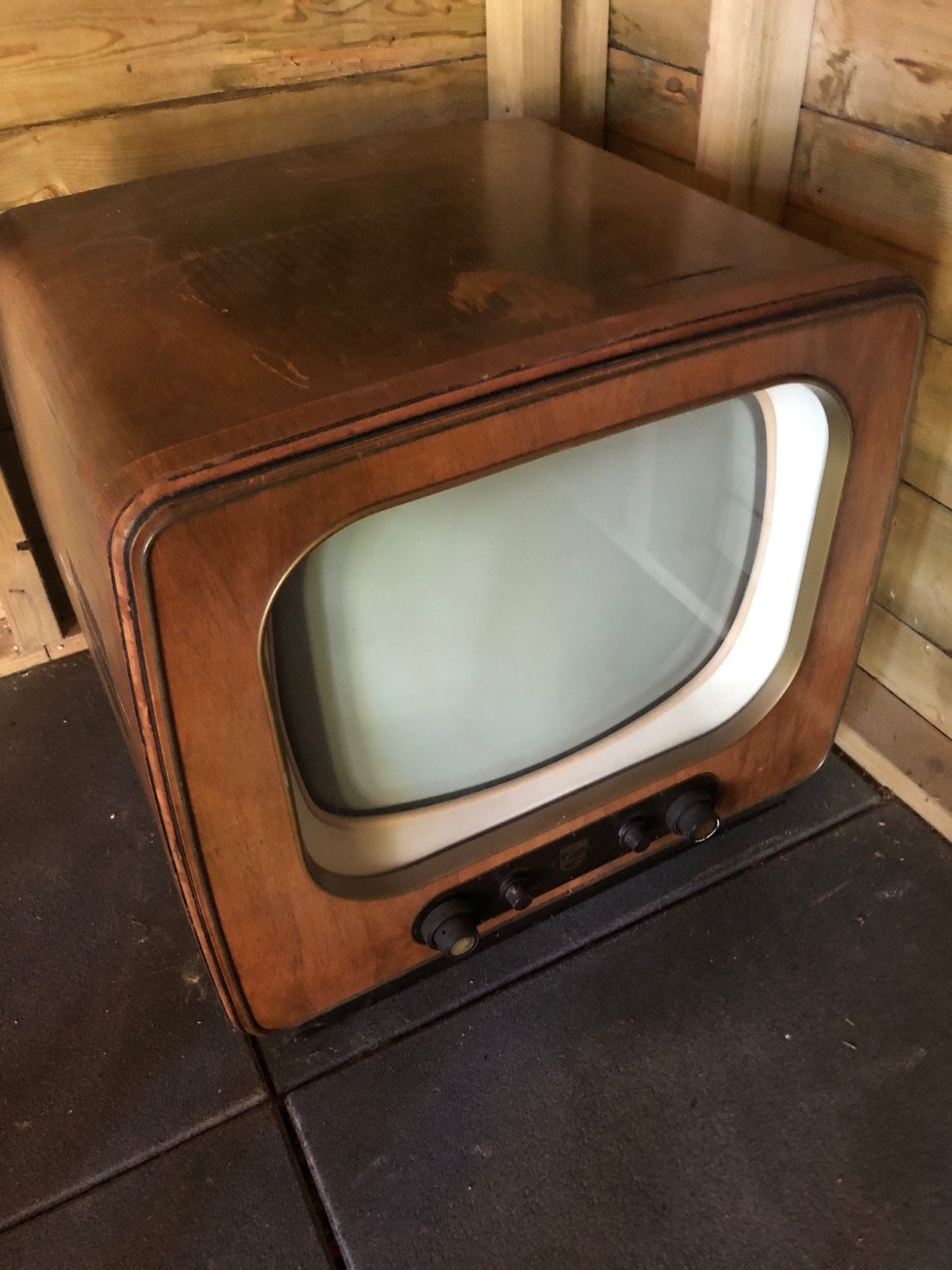 Vintage Philips TD 1720 A Televisie - Werking Onbekend, Ophalen of Verzenden