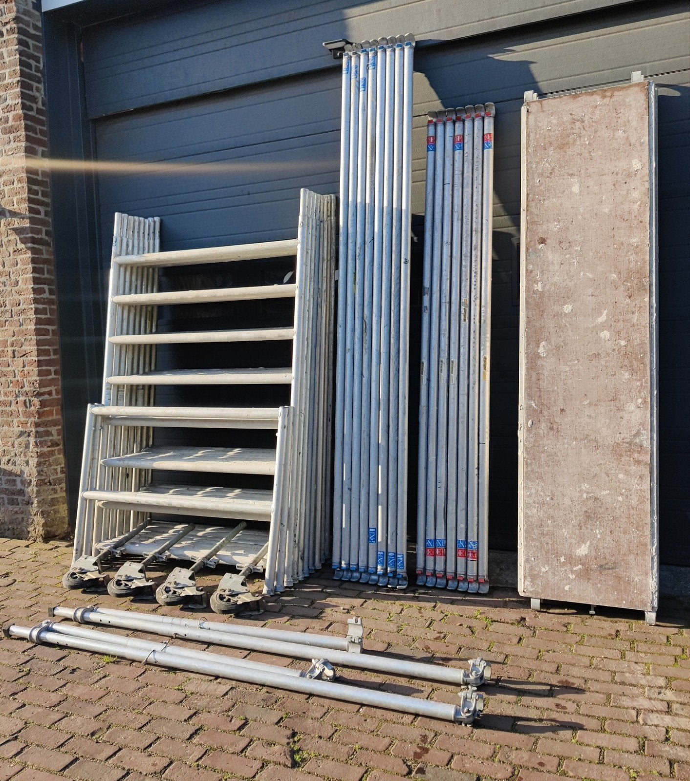 Rolsteiger 10.2 m  werkhoogte Custers, Ophalen of Verzenden, Rolsteiger of Kamersteiger, 5 meter of hoger