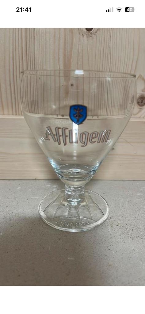 Affligem bierglazen 14 stuks, Verzamelen, Biermerken, Ophalen, Gebruikt, Glas of Glazen, Overige merken