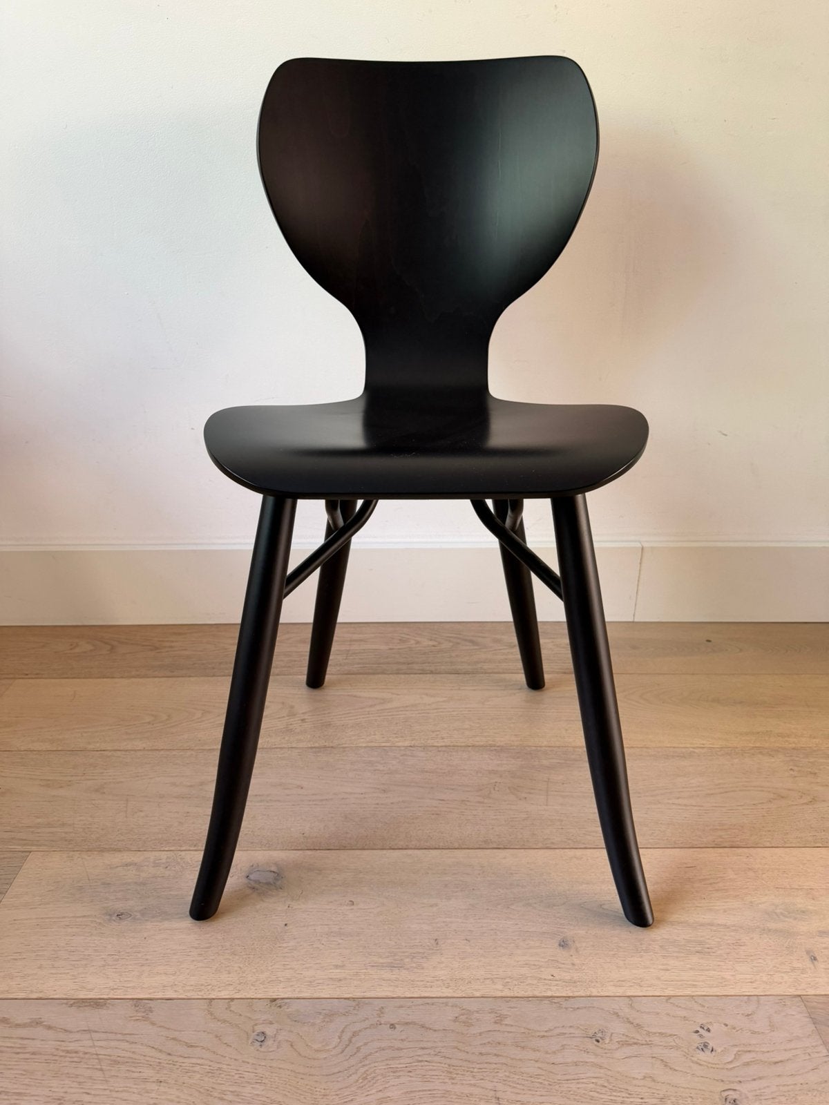 Linteloo Tulipani Roderick Vos designstoel zwart, Zwart, Ophalen of Verzenden, Zo goed als nieuw, Eén
