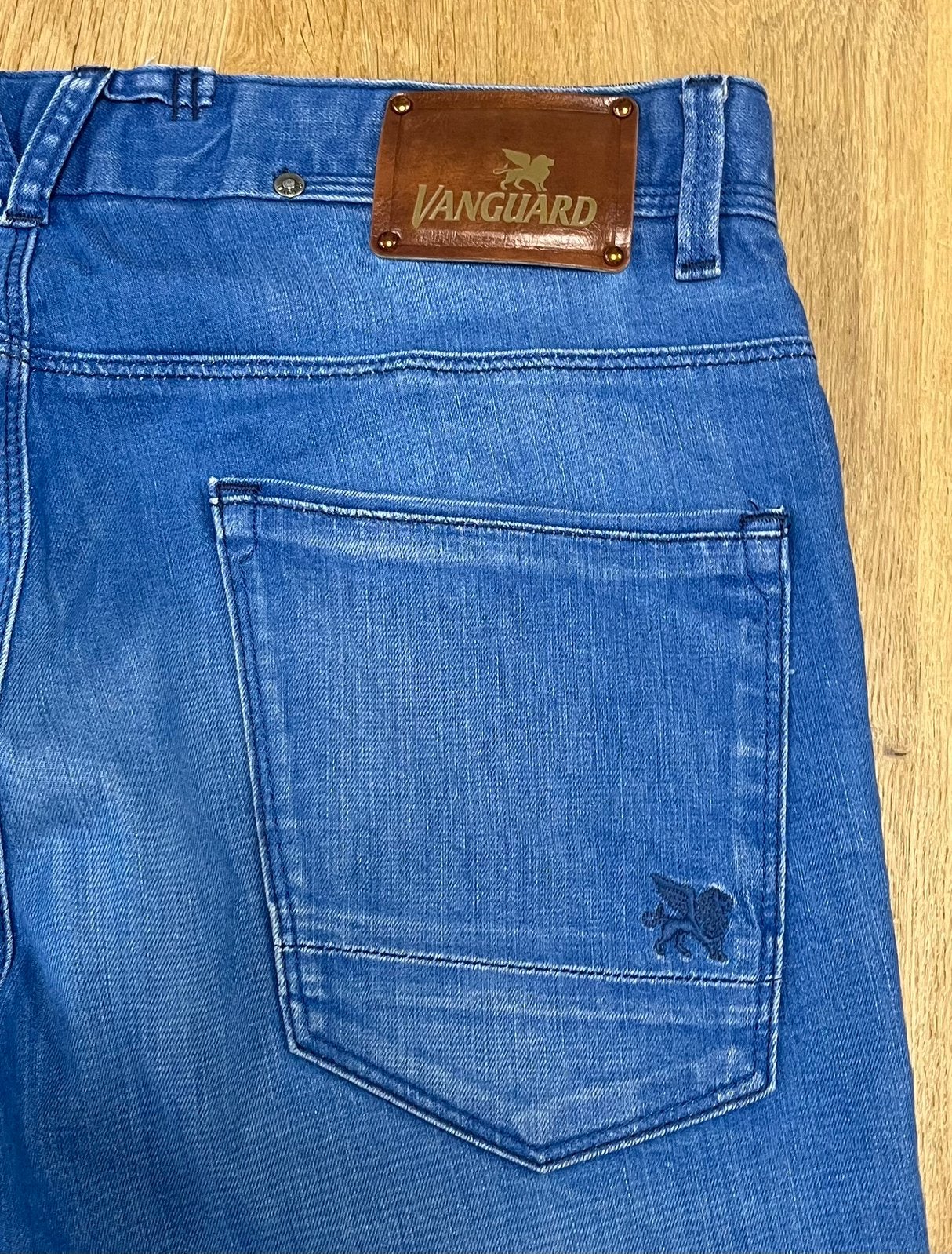 Vanguard V7 Rider slim fit jeans blauw - Maat W32 L32, Ophalen of Verzenden, Zo goed als nieuw, Blauw, W32 (confectie 46) of kleiner