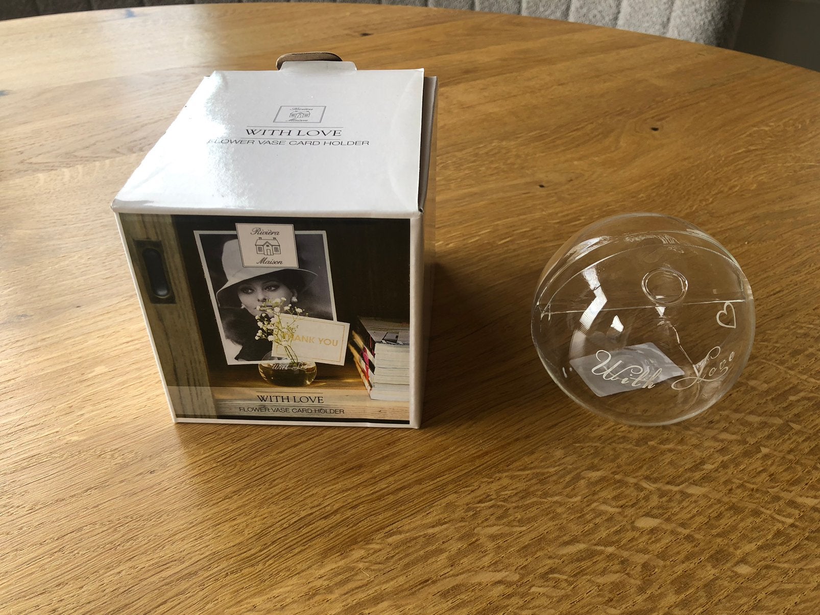 Leuk Riviera Maison vaasje/foto houder nieuw!, Ophalen of Verzenden, Nieuw