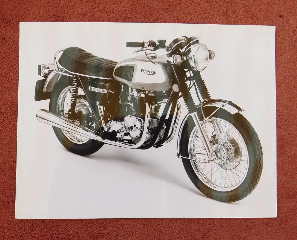 Fabrieksfoto. Triumph Tiger 750, TR7V, Ophalen of Verzenden, Triumph