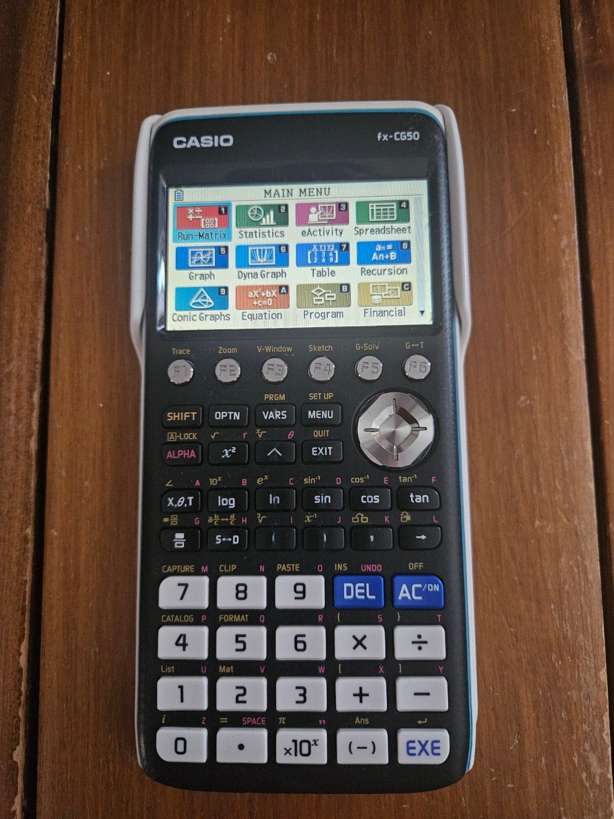 Casio fx-CG50, Diversen, Rekenmachines, Ophalen of Verzenden, Grafische rekenmachine, Zo goed als nieuw