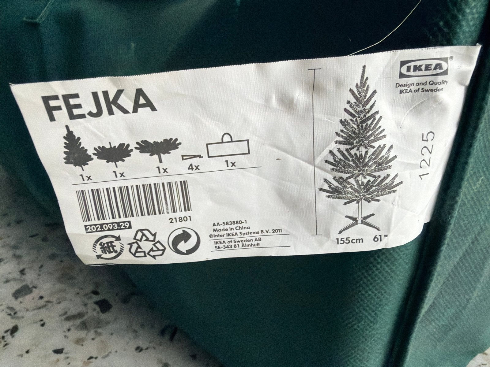 Kerstboom Ikea MOET WEG, Ophalen