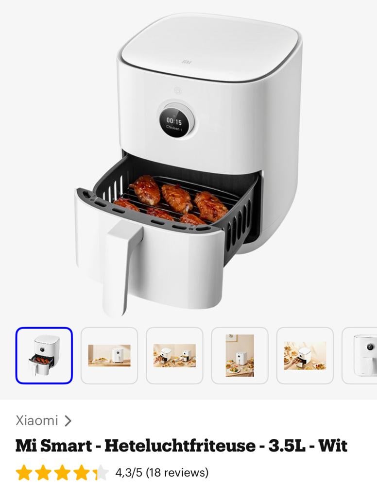 Fijne airfryer in prima staat, Ophalen of Verzenden, Airfryer