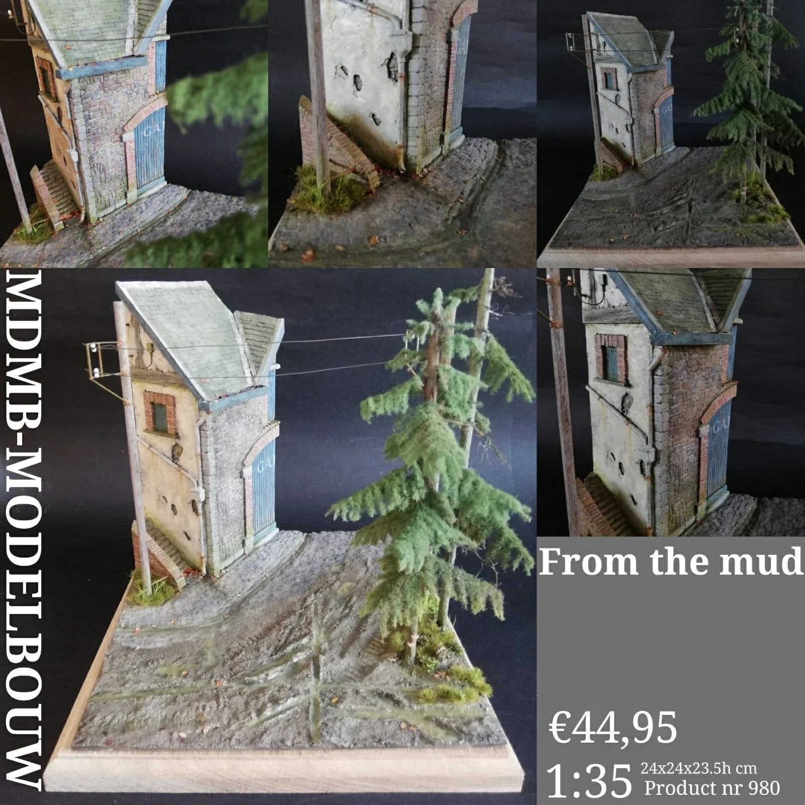 Mallen van MDMB-MODELBOUW dioramas te koop., Ophalen of Verzenden, 1:35 tot 1:50