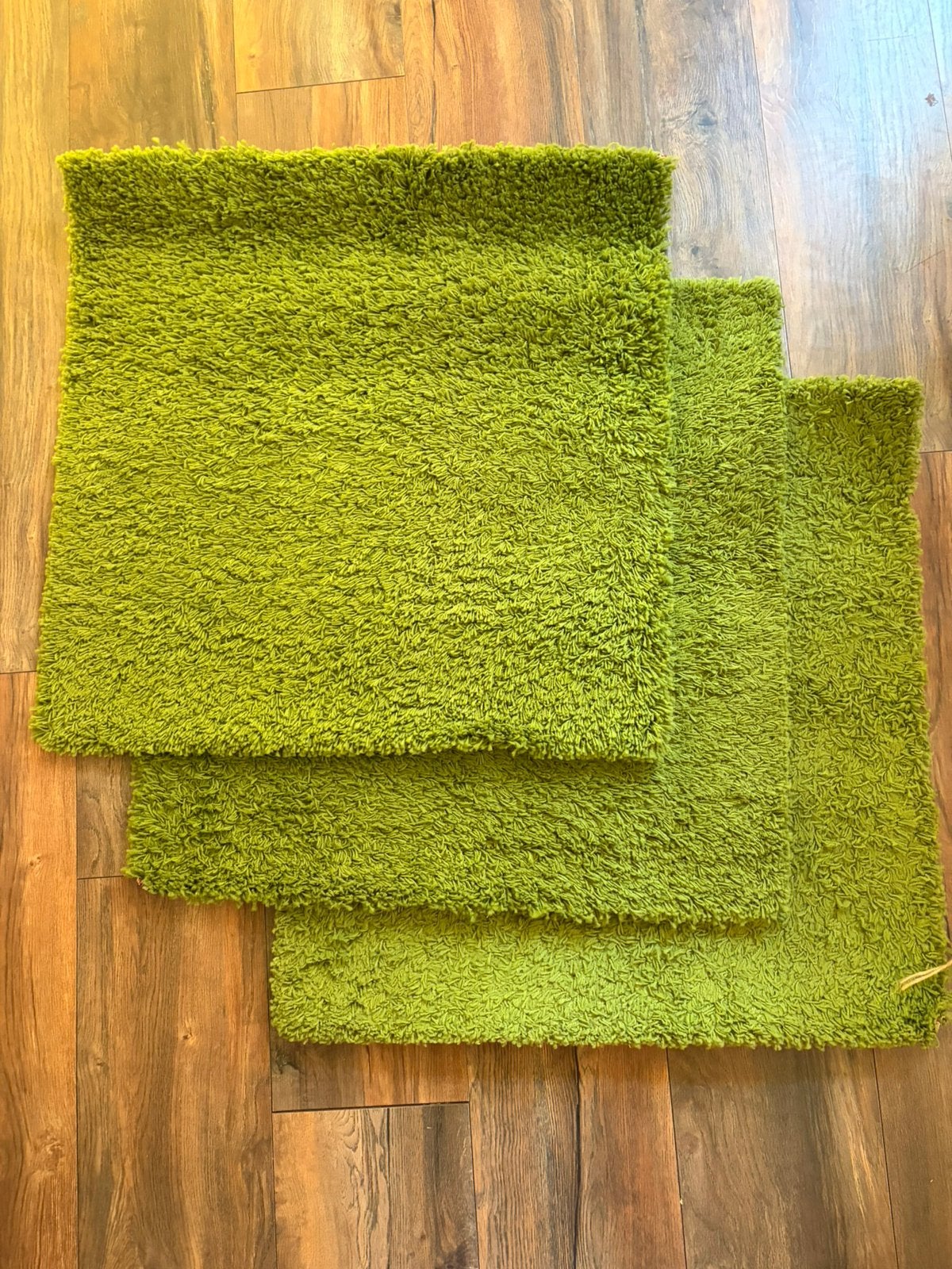 3x Ikea tapijt hampen groen, Huis en Inrichting, Ophalen, Gebruikt, 50 tot 100 cm, Vierkant