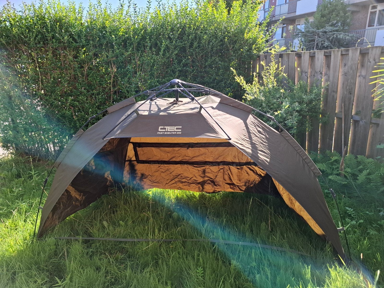 Spro CTEC Fast easy Setup Shelter 260 - Snel op te zetten sh, Caravans en Kamperen, Tenten, Ophalen, Zo goed als nieuw, Tot en met 2