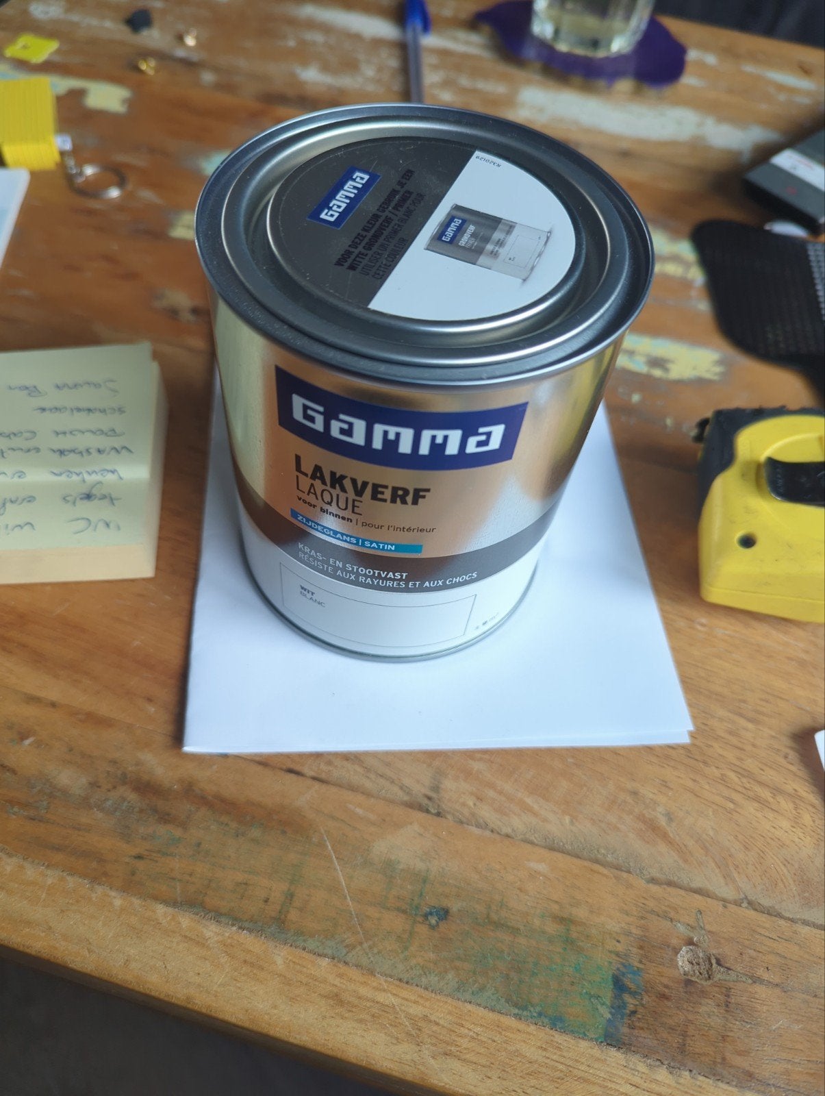Nieuwe pot witte verf van Gamma, Ophalen of Verzenden