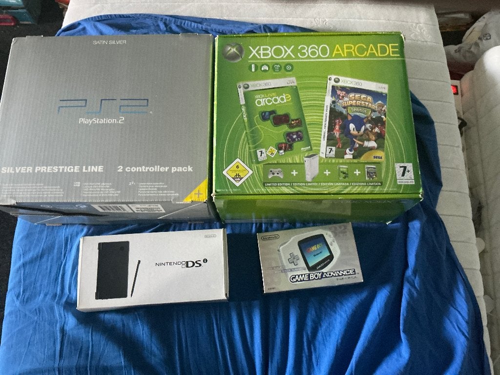 Partij Retro Console Dozen (LEEG) - PS2, Xbox 360, GBA, DSi, Spelcomputers en Games, Spelcomputers | Nintendo DS, Ophalen of Verzenden