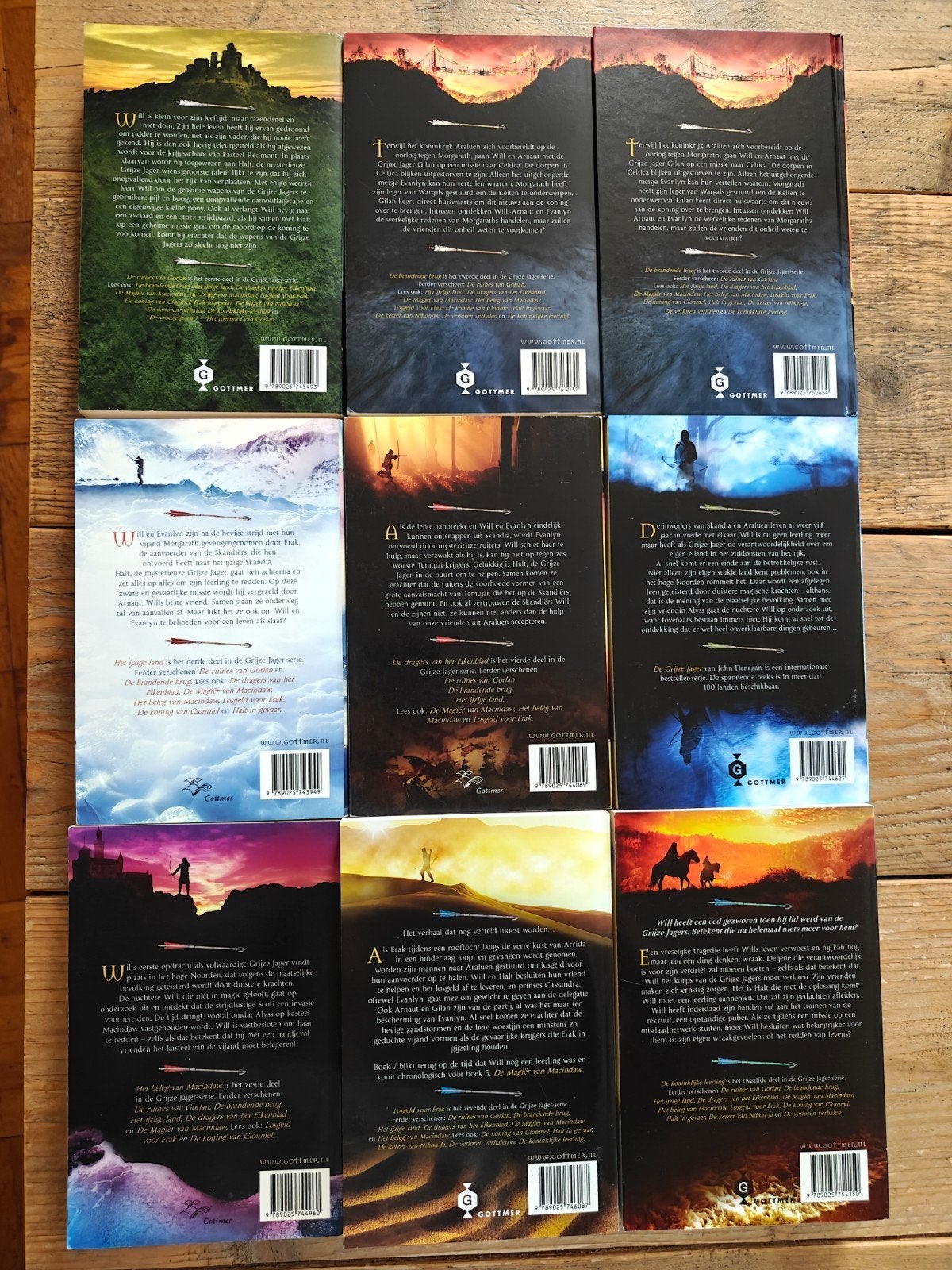 9 Boeken van de serie:  De Grijze jager., Boeken, Ophalen of Verzenden