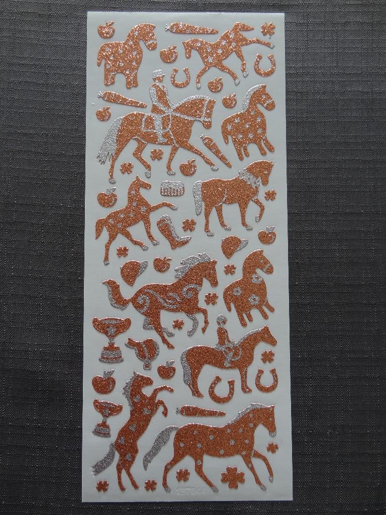 NIEUW! Hobby Stickervel Paard Glitter >Snelle Verzending!<, Hobby en Vrije tijd, Kaarten | Zelf maken, Ophalen of Verzenden, Nieuw