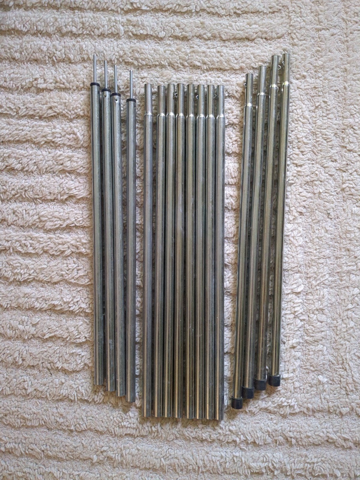 4 deelbare tarpstokken, Ophalen of Verzenden, Gebruikt