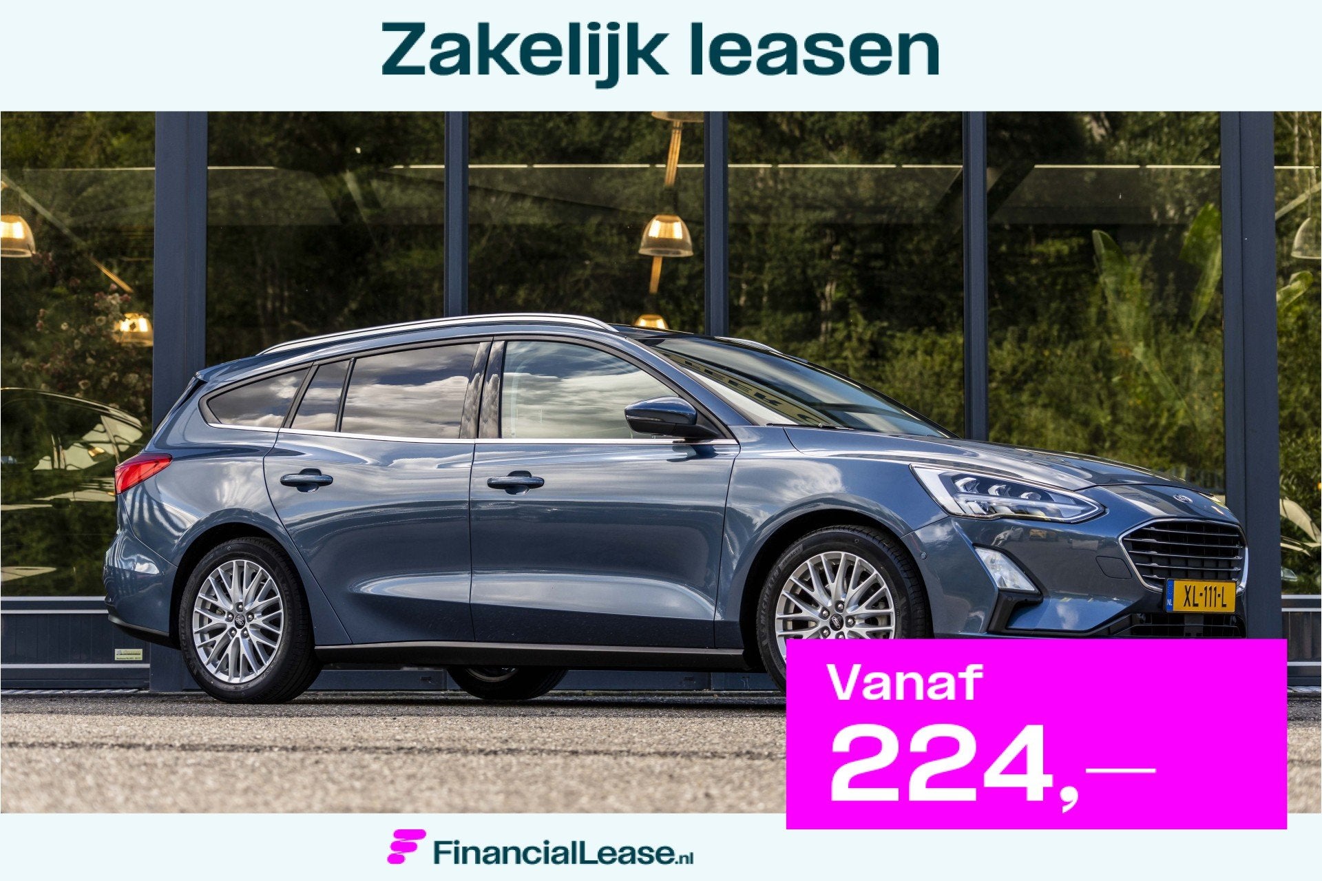 Ford Focus Wagon 1.5 EcoBoost Titanium Business | Elektrisch, Dealer onderhouden, Euro 6, Blauw, Origineel Nederlands