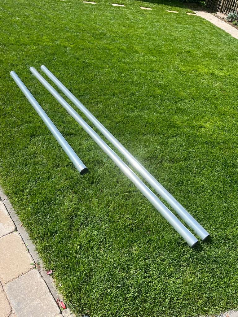 HWA zink hemelwaterafvoer 70 mm | 8 meter, Doe-het-zelf en Verbouw, Buizen en Afvoer, Ophalen, 60 tot 80 mm, Nieuw, Zink