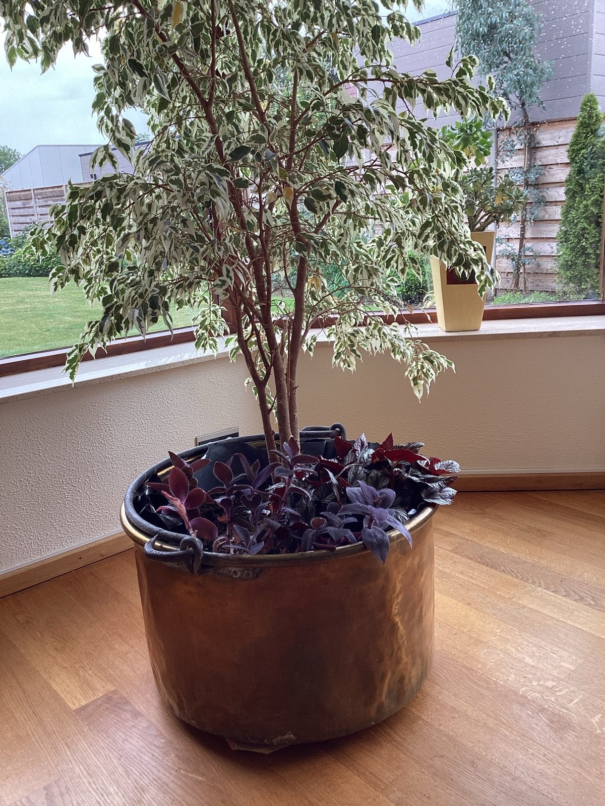 Mooie koperen ketel met ijzeren handvat, Ophalen of Verzenden, Koper