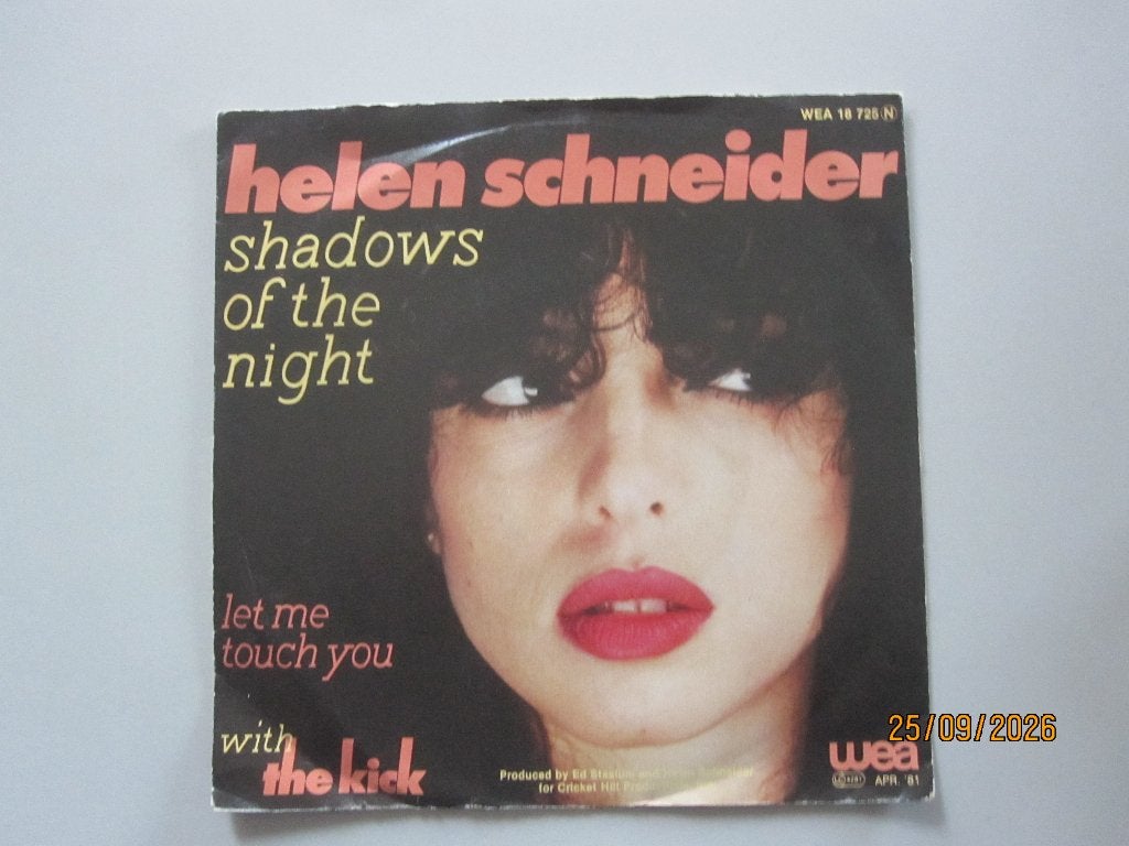 HELEN SCHNEIDER - shadows of the night - vinyl 7", Gebruikt, 7 inch, Ophalen of Verzenden, Rock en Metal