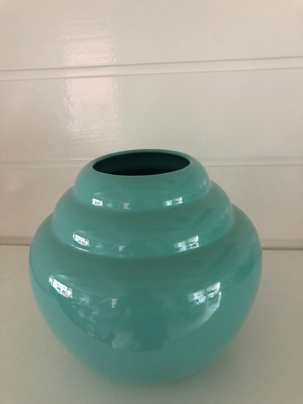 ZATERDAG OPHALEN 20 EU antieke vaas groen, Ophalen, Minder dan 50 cm, Groen, Glas
