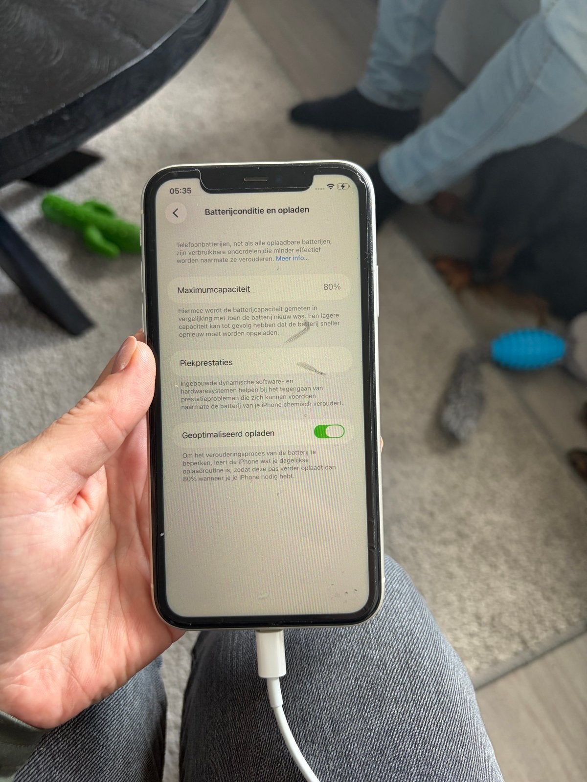 iPhone 11 Wit 64GB - Batterij 80% - Zonder Simlock, Telecommunicatie, Ophalen, 80 %, Gebruikt, Wit