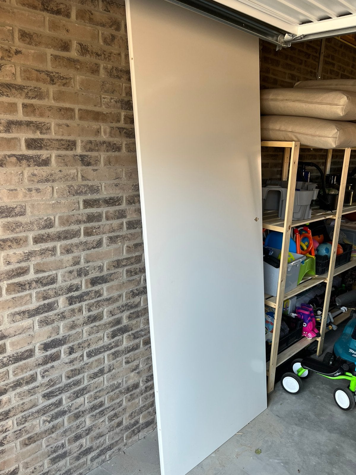 Opdekdeur 88x231,5cm rechtsdraaiend, Gratis ophalen, Ophalen, Zo goed als nieuw, Hout