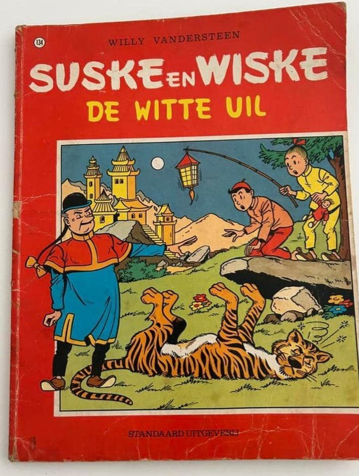 Suske en Wiske 134 - De Witte Uil, Eén stripboek, Ophalen of Verzenden, Gelezen