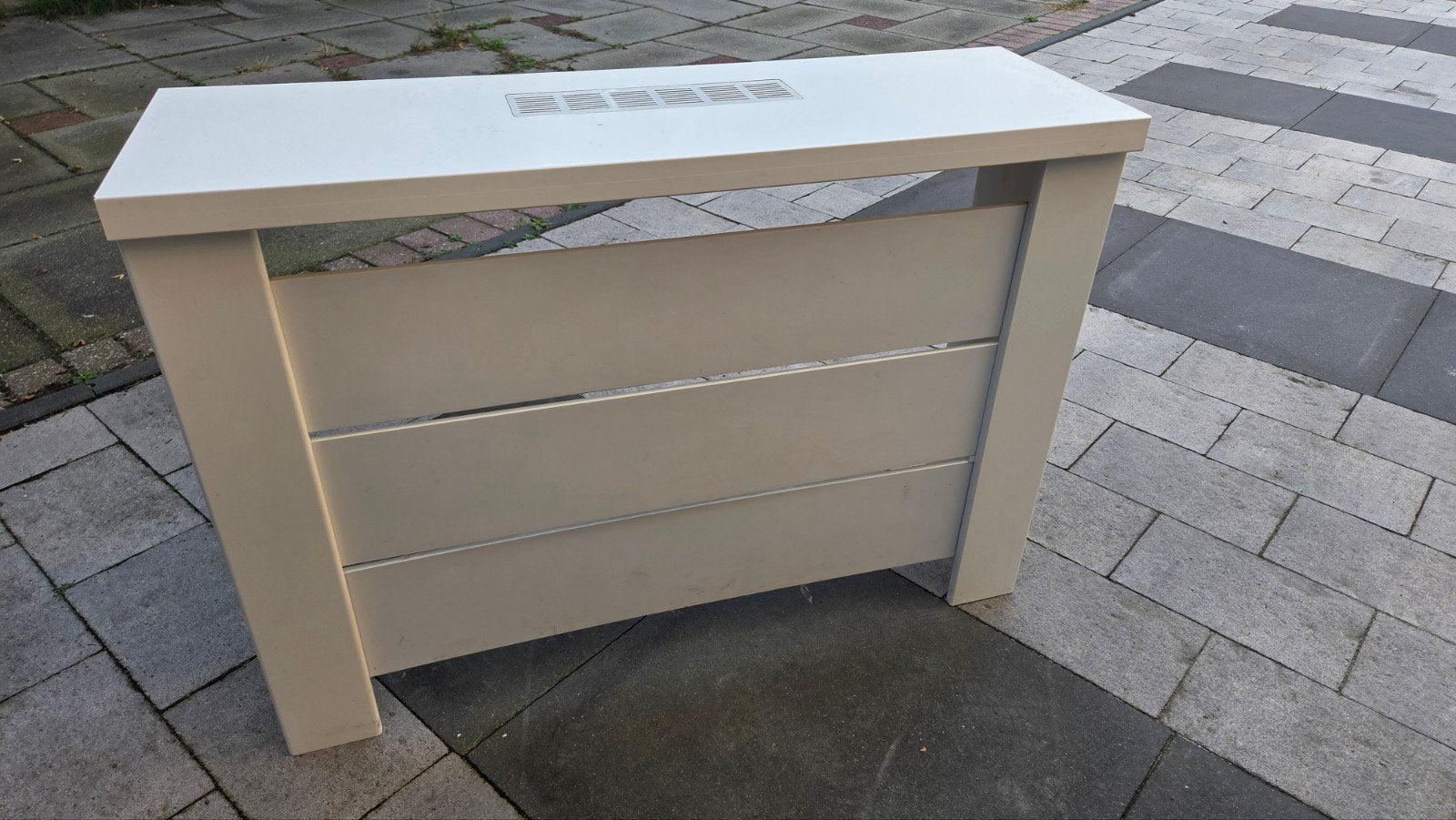 Nette verwarming ombouw - 95x68x24 cm (bxhxd), Ophalen, Gebruikt, Wit, Hout