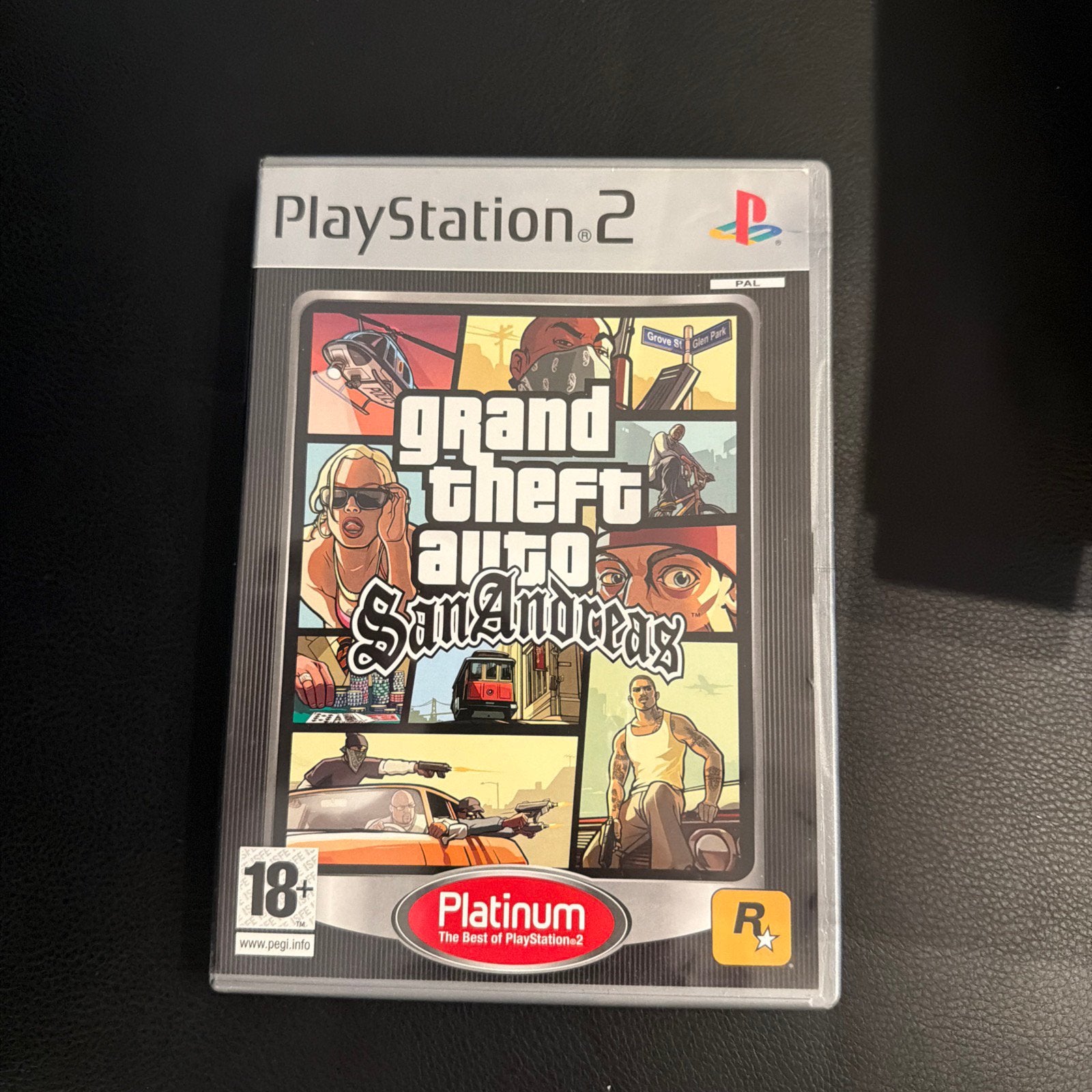 Grand Theft Auto San Andreas - Playstation 2 Platinum, Spelcomputers en Games, Avontuur en Actie, Gebruikt, Vanaf 18 jaar, 1 speler