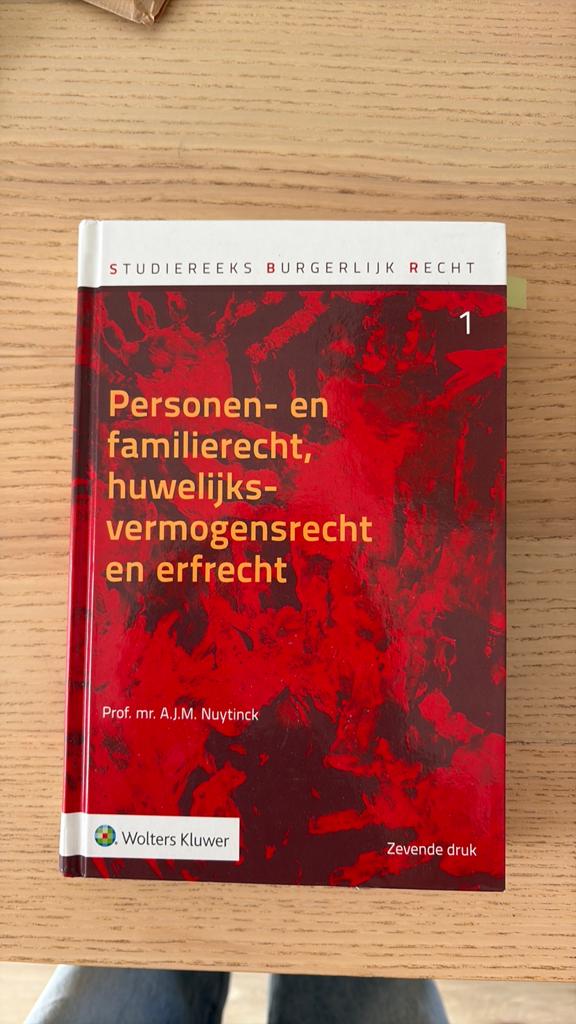 Personen- en familierecht, huwelijksvermogensrecht en erfrec, Sociale wetenschap, Ophalen of Verzenden, Zo goed als nieuw, A.J.M. Nuytinck