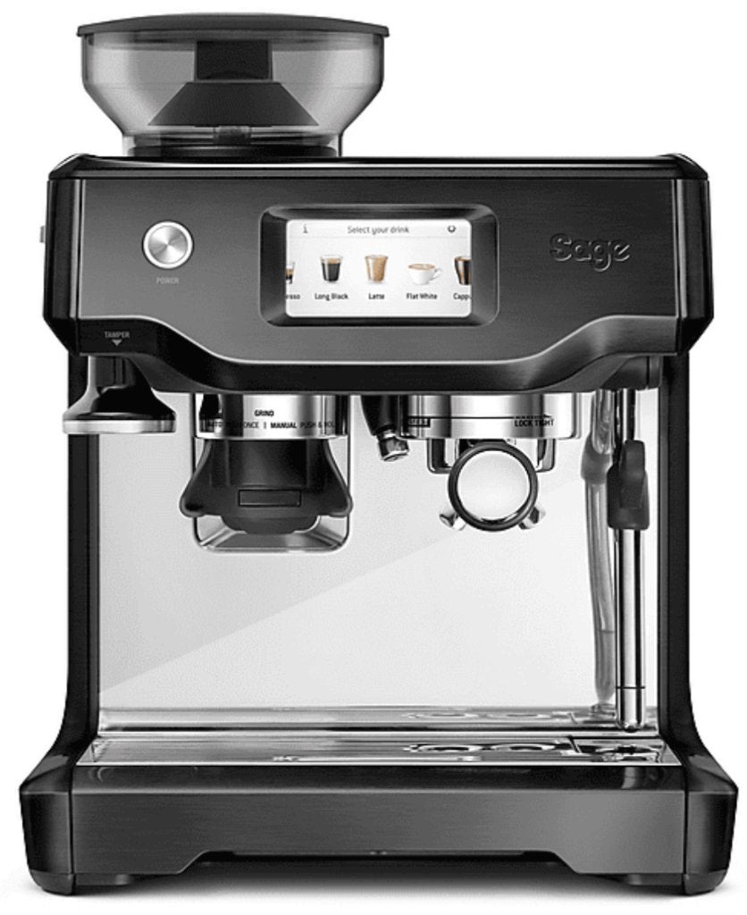 SAGE the Barista Touch Espressomachine zwart krasvrij 2024, Ophalen, Espresso apparaat, Koffiebonen, Zo goed als nieuw