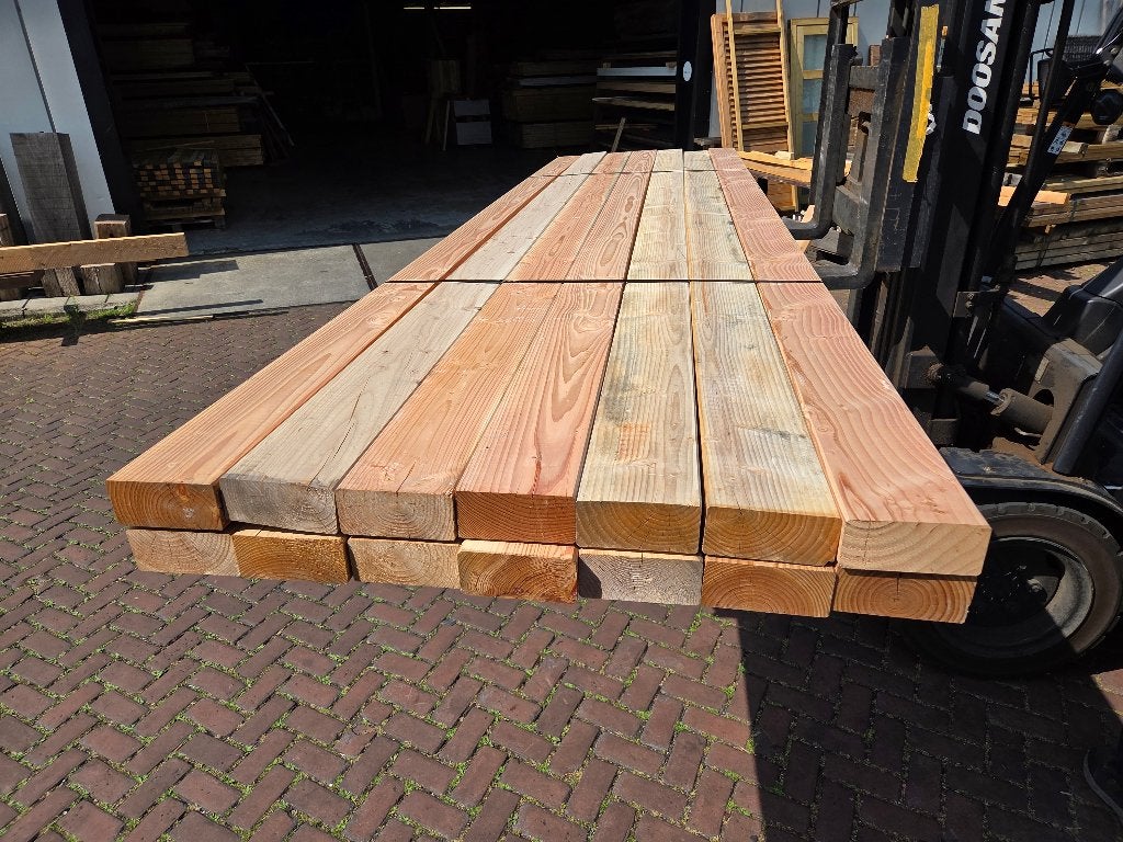 14 Douglas balken 6.5x14.5 cm /  4.00 m lang - nr: TB37, Ophalen, Nieuw, 250 cm of meer, Balken