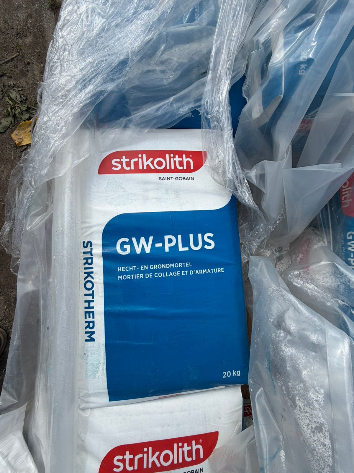 Nieuwe zakken Strikolith. GW-Plus. 15 stuks, Doe-het-zelf en Verbouw, Metselstenen, Ophalen, Nieuw, Overige typen