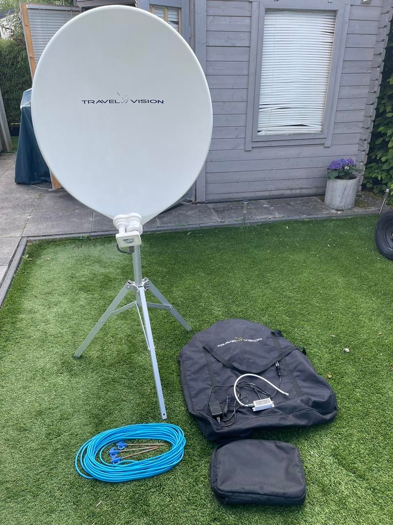 Satelliet schotel Travel Vision R6 Duo, Audio, Tv en Foto, Schotelantennes, Ophalen, Zo goed als nieuw, Overige merken