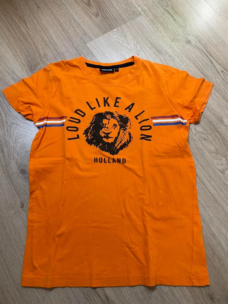 Oranje Holland t-shirt leeuw maat 152, Ophalen of Verzenden, Zo goed als nieuw, Jongen, Shirt of Longsleeve