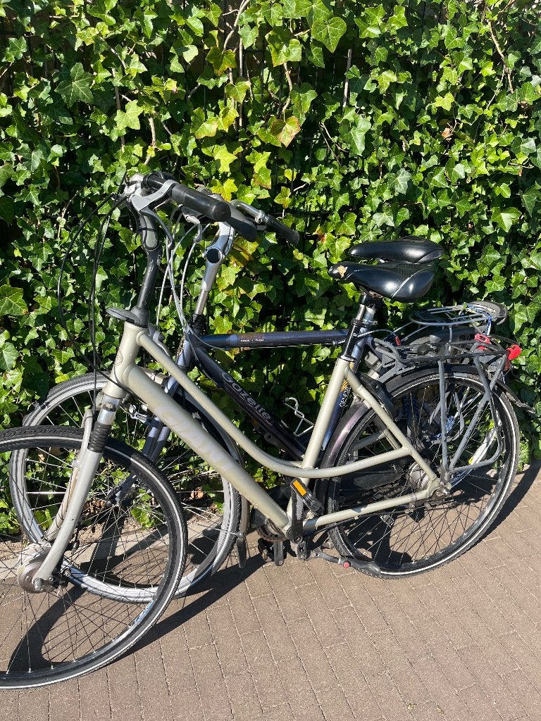 Twee fietsen (1x heren, 1x dames), Ophalen, Gebruikt, Overige merken