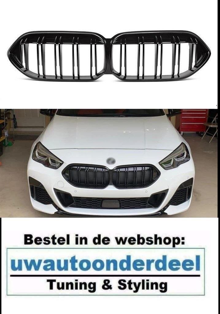 Grill Glans Zwart Dubbele Spijl Voor Bmw 2 Serie F44 Gran Co, Verzenden, Automotive Parts, A.parts@hotmail.nl, Trasmolenlaan 12 3447 GZ Woerden