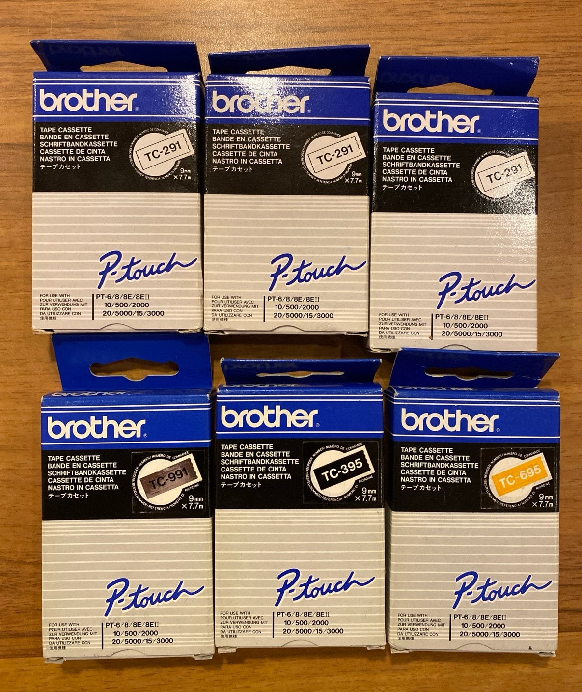 Label Brother P-touch Tapes (TC-291, TC-991, TC-395, TC-695), Ophalen of Verzenden, Nieuw, Tape-label