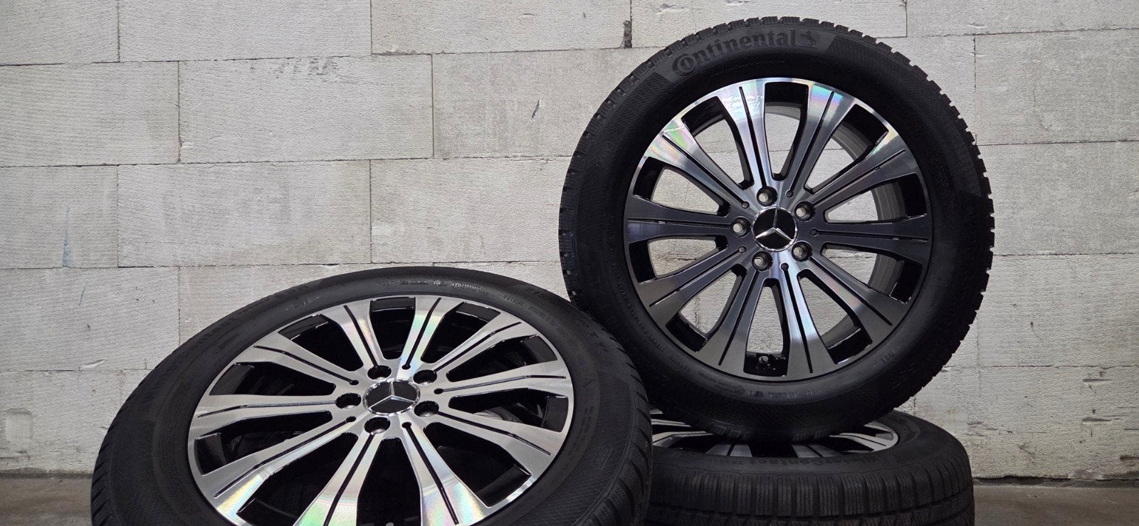 18" Mercedes EQA EQB W243 velgen Continental winterbanden 7m, 18 inch, Banden en Velgen, V, Personenwagen