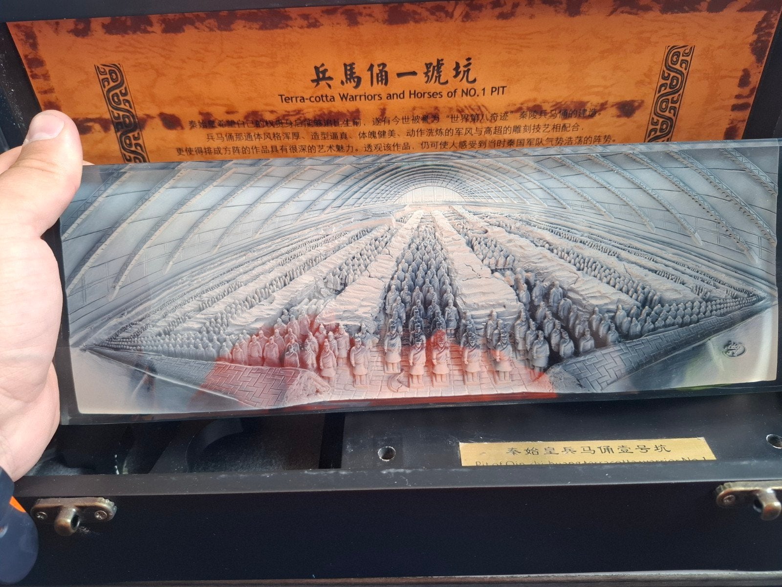 Terracotta Leger 3D-replica in houten kist, Ophalen of Verzenden, Nieuw