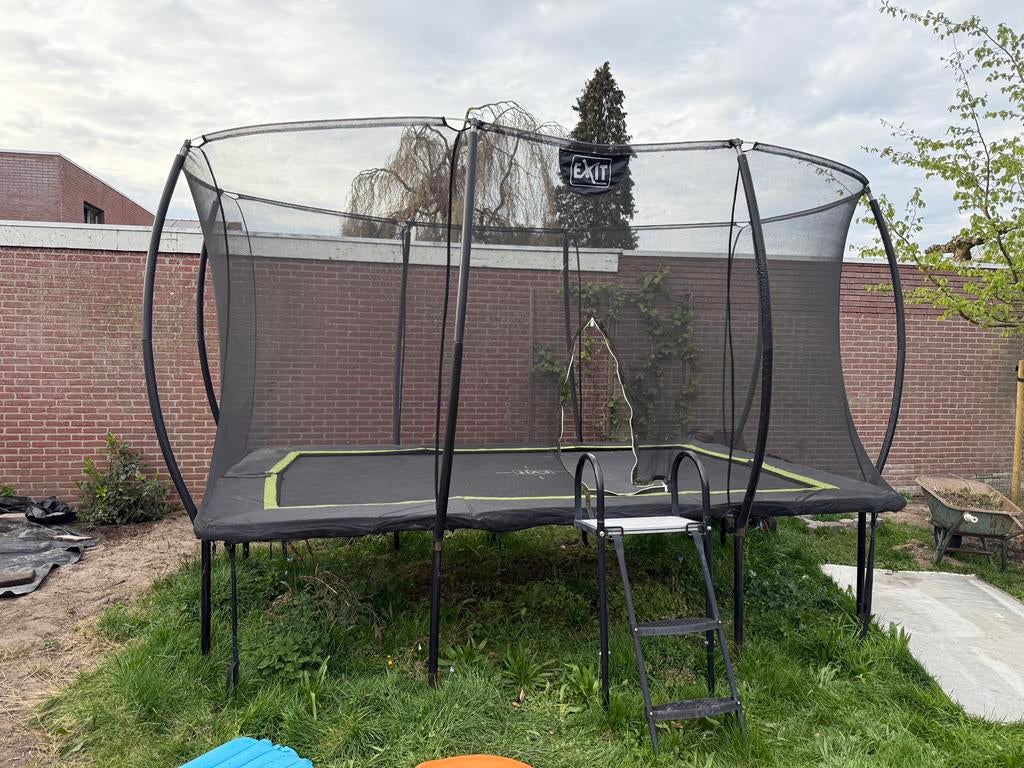 EXIT Silhouette trampoline 366x244cm rechthoek !, Ophalen, Zo goed als nieuw