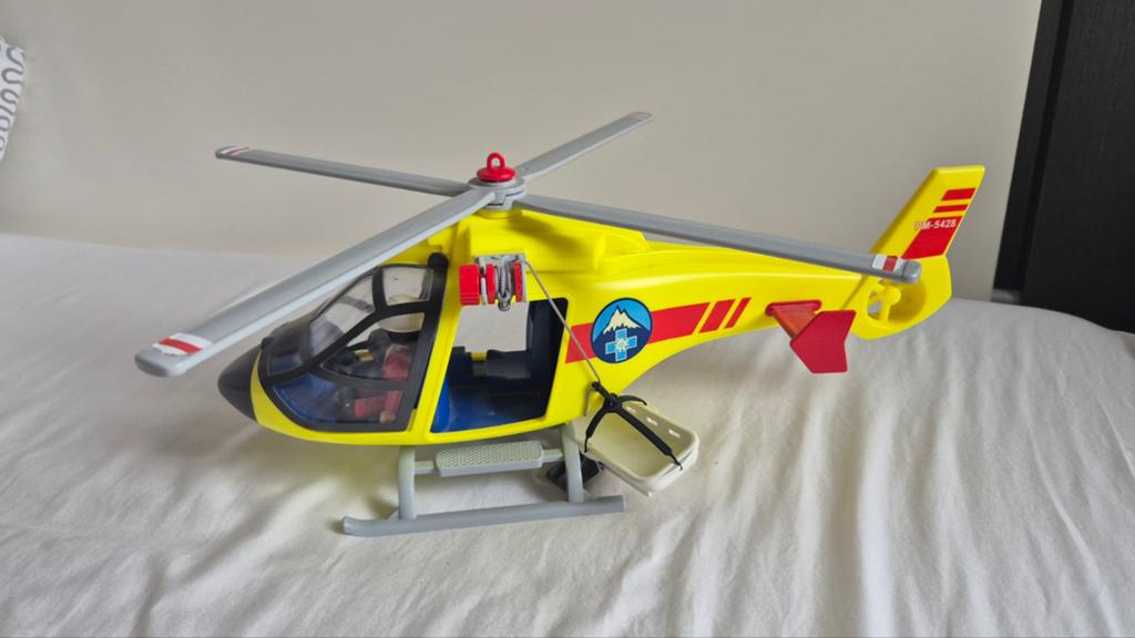 Playmobil Ambulance Helikopter met Piloot en Brancard, Ophalen of Verzenden, Zo goed als nieuw, Complete set