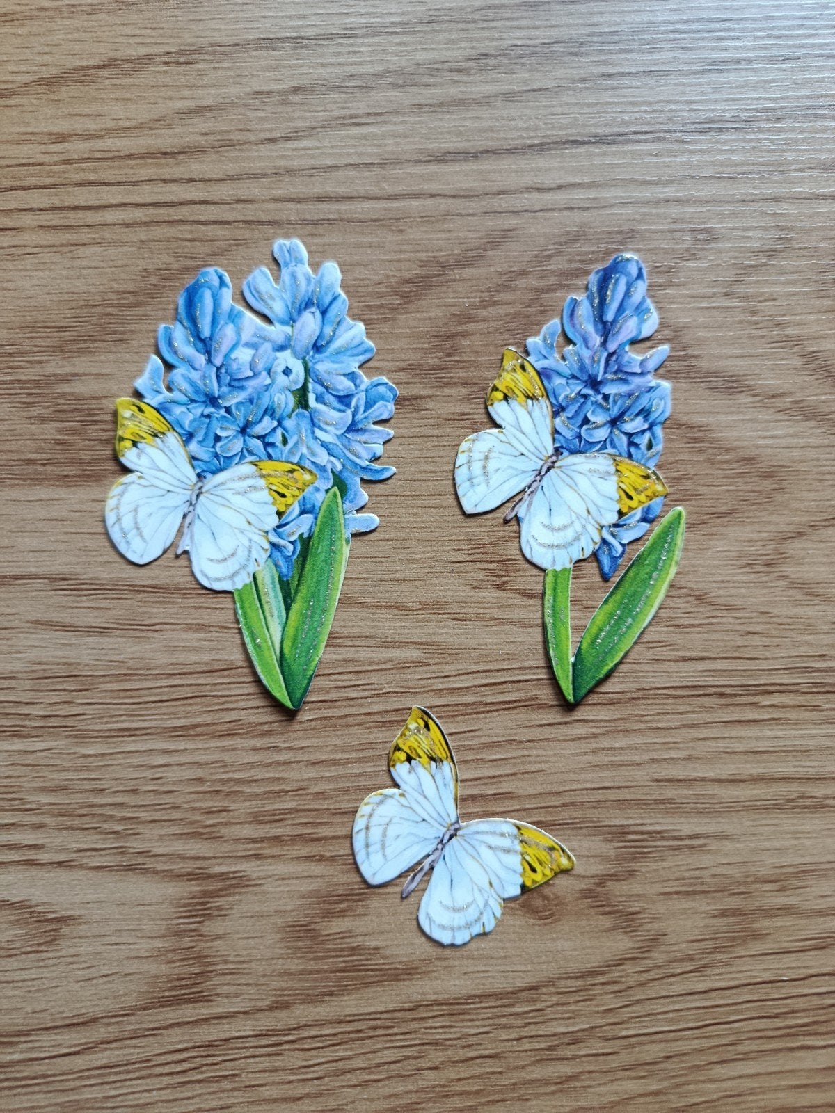 3D plaatjes bloem met vlinder,, Ophalen of Verzenden, Nieuw, Overige thema's, Overige typen